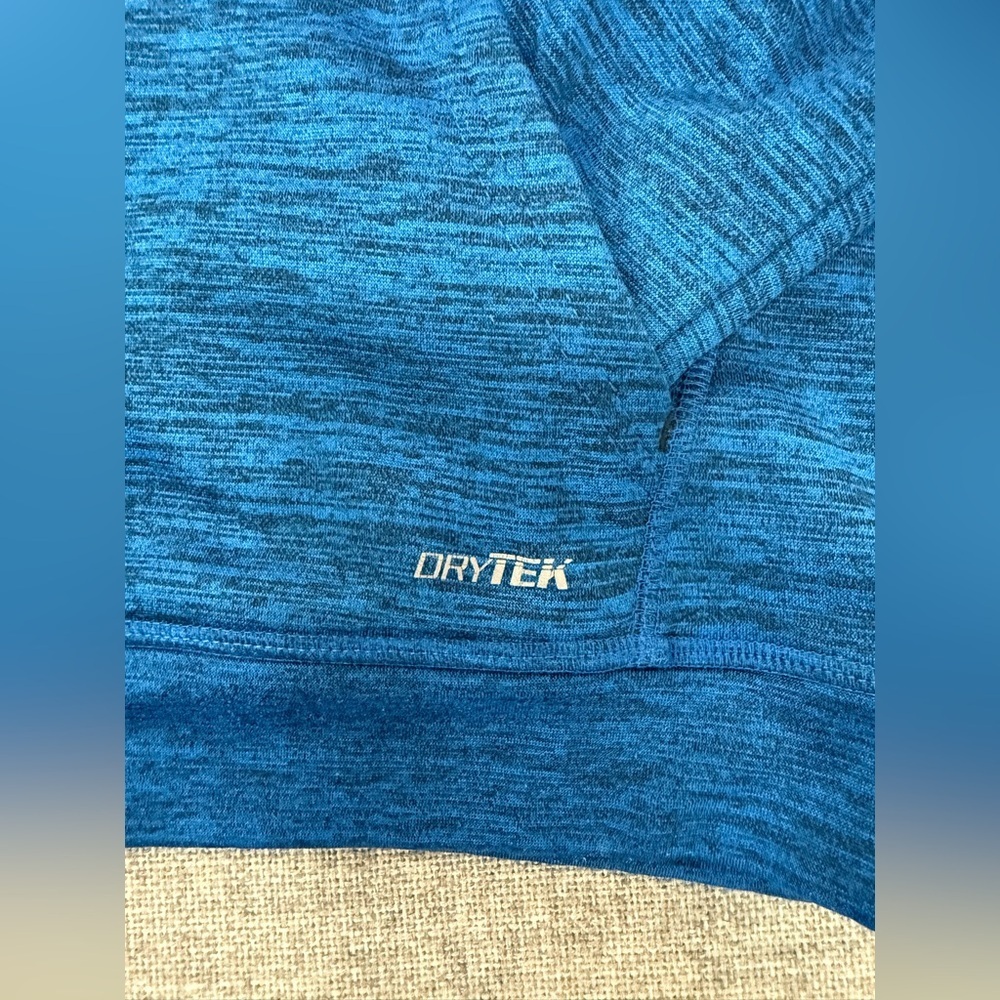 Tek Gear Blue Hoodie with Green Circle Design 0089 - Picture 4 of 5